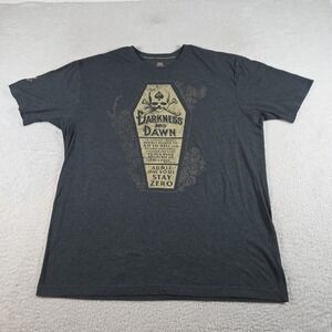 Zero Foxtrot Shirt Mens Gray‎ XXL Darkness And Dawn Graphic T-Shirt